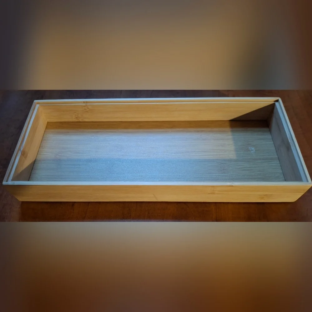 Practical Bamboo Drawer Organizer - Ideal for Office & Kitchen - 6x15x2 inch